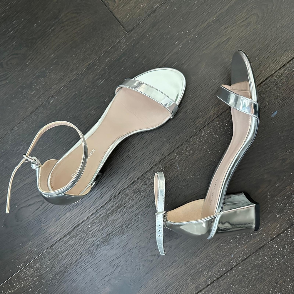 Stuart Weitzman Women's Nudist Block 8 - Picture 3 of 5